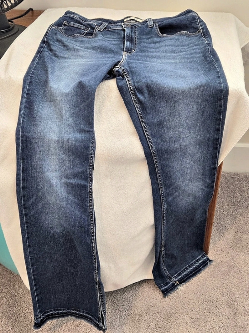 Levi's 725 High Rise Bootcut Jeans Blue Waist 32
